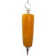 Pendule orange cylindrique long pointe