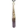 Pendentif bijou pierre améthyste