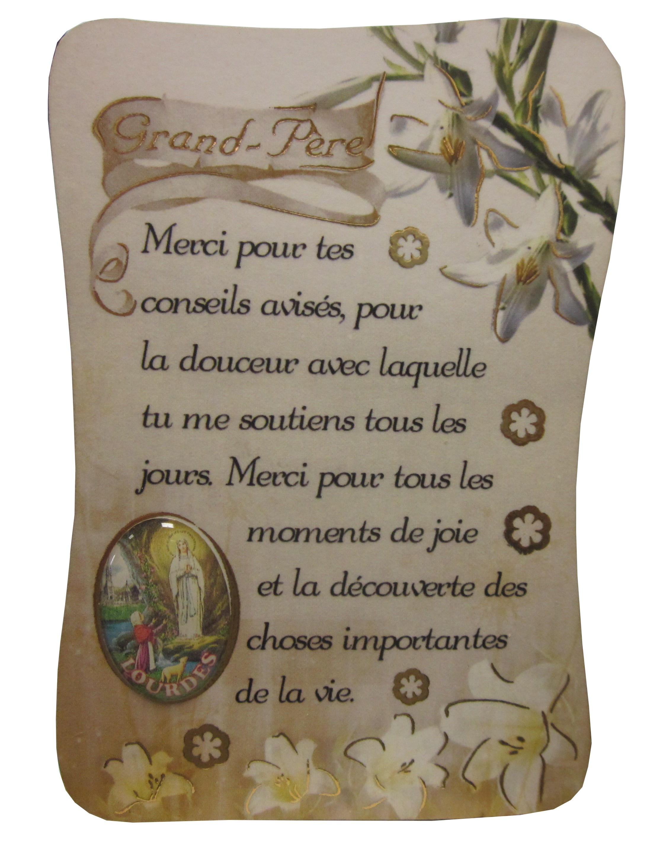 Magnet Poeme Grand Pere Ndl