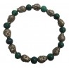 Bracelet Bouddha pierre malachite