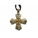 Croix occitane métal doré
